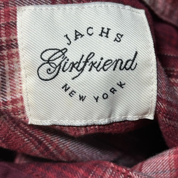 Jachs Girlfriend XXL flannel plaid shirt very soft long sleeves w/hand pockets - Picture 8 of 9